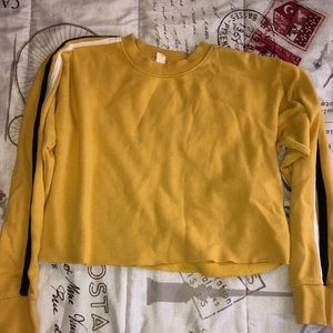 Cropped Yellow Sweater F21
